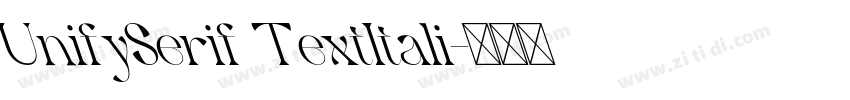 UnifySerif TextItali字体转换